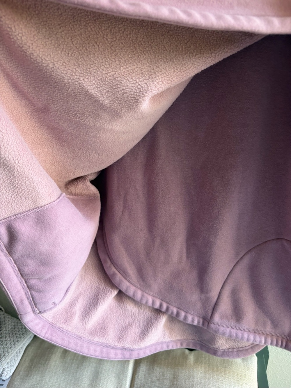 Athleta Cozy Karma Asym Pullover Dogwood Mauve Medium Tall - Picture 6 of 8